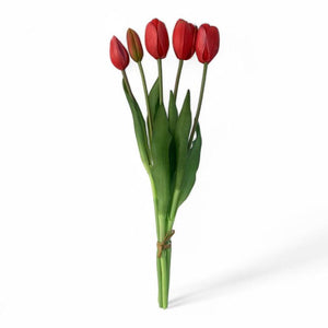 Kunsttulpen realtouch in de kleur fuchsia 5stuks-WinQ