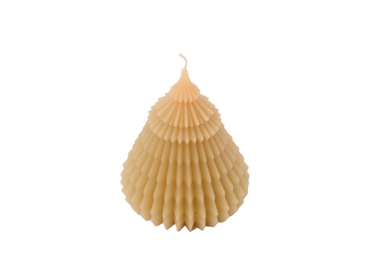 Kaars Kerstboom groot 14cm Soft Geel - WinQ!
