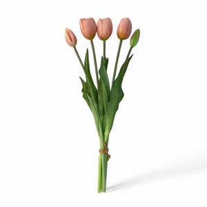 Boeket kunsttulpen in de kleur roze realtouch-WinQ
