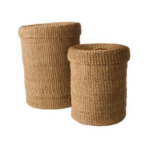 2 opbergmanden van Abaca in verschillende maten