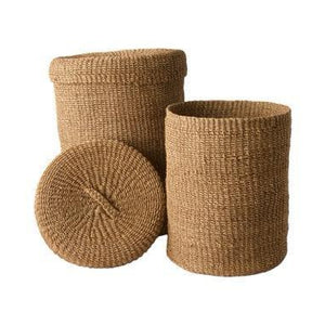 2 opbergmanden van Abaca in verschillende maten