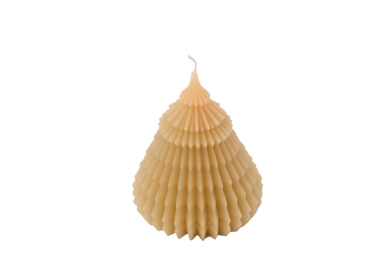 Kaars Kerstboom groot 14cm Soft Geel - WinQ!