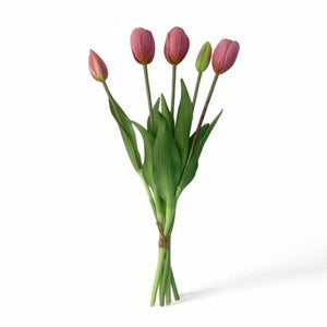 Staande boeket realtouch kunsttulpen mauve - WinQ