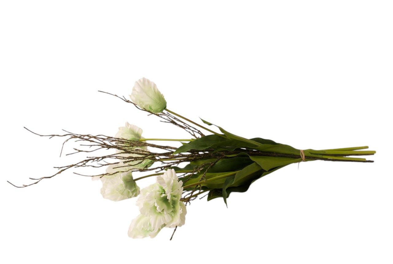 Gebonden boeket met kunst tulpen en kunst twig takken - WinQ
