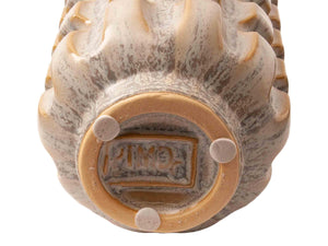 Keramiek Vaas/ Bloempot PTMD 17 cm hoog in de kleur Grijs/blauw. - WinQ!