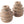 Set van twee stuks keramiek kandelaren 12 cm hoog kleur grijs/Blauw - WinQ!