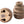 Set van twee stuks keramiek kandelaren 12 cm hoog kleur grijs/Blauw - WinQ!