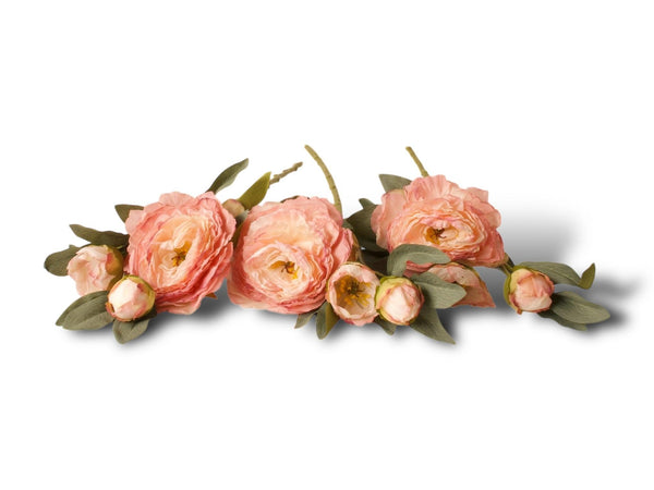 3 losse takken van kunstpioen rozen - Win