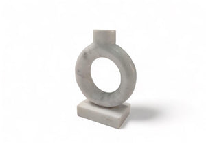 kandelaar marmer wit 10x14cm 