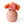 Vaas metaal 19x19x20cm in de kleur roze opening 11cm - WinQ