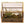 Terrarium van glas met messing in goudkleur 17x11x15cm als plantenterrarium met tillandsia