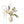 Kunstbloemen Veldboeket wit met blauw inclusief vaas