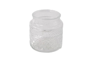 glasvaas van helder glas 15cm hoog