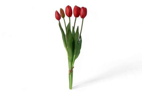 Kunsttulpen realtouch in de kleur fuchsia 5stuks-WinQ