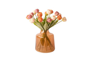 Kunsttulpen in een boeket in diverse voorjaarskleuren - WinQ!