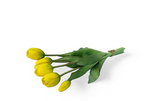 boeket realtouch tulpen in de kleur geel-WinQ