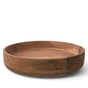 Kom van acaciahout , diameter 35cm en een rand van 6cm