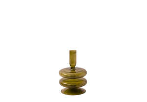 glaskandelaar in de kleur groen - WinQ