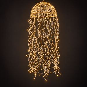 Kwallamp met ledverlichting zacht wit met een witte twinkeling-Winq