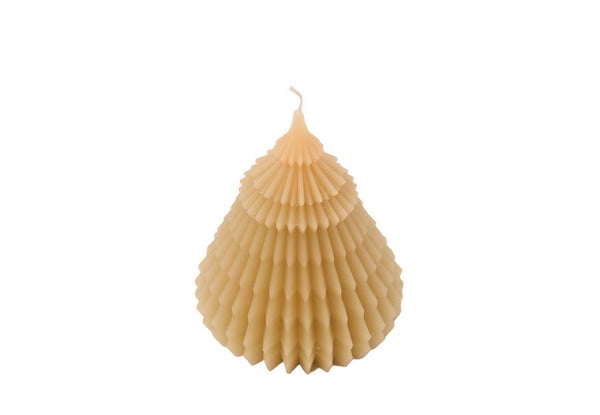 Kaars Kerstboom groot 14cm Soft Geel - WinQ!