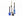 Set van 4 glaskandelaren in de kleuren blauw en zwart _WinQ