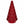 Glazen Kerstboom met  LED Verlichting bordeaux 10x24 cm – Batterij - WinQ