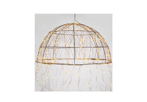 bovenkant van de kerstkroonluchter met diameter 45cm en ledlampjes