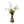 Grote glasvaas met kunst papagaai tulpen - WinQ