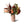 boeket van zijden bloemen in de kleuren oud roze bordeaux op een keramieken vaas met diverse bloemen waaronder Physalis, anthurium en bes  -WinQ