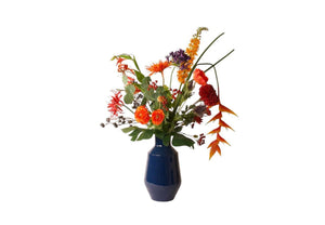 Kunstbloemen boeket in diverse kleuren gebonden to een vol boeket  van 70cm hoog