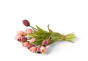 Productfoto van kunsttulpen in de kleuren mauve en roze - WinQ
