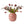 15 kunsttulpen gebonden met zwart bes gepresenteerd op een mauve kleurige vaas  als productfoto - WInQ