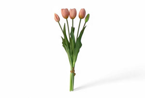 Boeket kunsttulpen in de kleur roze realtouch-WinQ