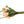 Kunstboeket van Tulpen in de kleur Oranje en Roze liggend 