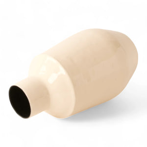 liggende Metalen Vaas Essence off white in de maat 19x34cm - WinQ