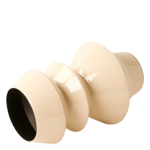 Productfoto van een liggende vaas Amaris in de kleur crème - WinQ