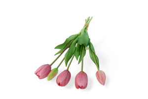 5 losse realtouch tulpen in de kleur roze - WinQ
