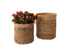 Plantenmand Abaca Naturel 24x31cm