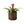 plantenmand abaca 22x23cm in zwart met naturel geknoopt
