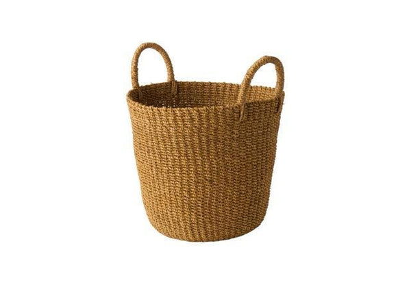 Mand Abaca Handvat Beige 36x20cm