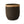 Mand Abaca Zwart Groot 32cm hoog en diameter 31cm