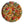 Grote schaal diameter 40cm met een multicolor print van tulpen - WinQ