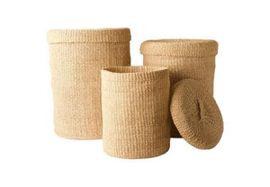 3 verschillende opbergmanden van Aba