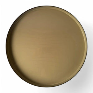 Grote Schaal emaille look binnenzijde beige d:50cm - WinQ