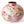 Metalen bolvormige vaas met bloemprint in multicolo met een diameter van 25cm - WinQ