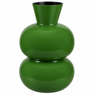 Metalen vaas Nuvina in een mooi heldere groen - WinQ