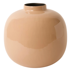 Productfotto van de metalen Vaas celestial in Drak Beige met en hoogte van 33cm - WInQ