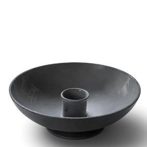 Productfoto van de metalen kandelaar Ariska in de kleur grijs 11x11cm - WiNQ