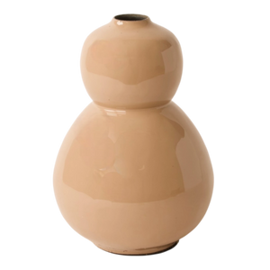 productfoto van vaas linea 23cm hoog in de kleur beige - WinQ