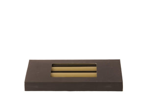 liggend zwart doosje met dinerkaarsen  in de kleur lindegroen